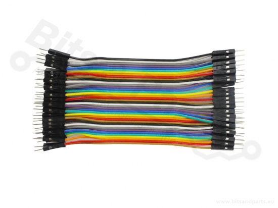 Breadboard jumper cables Dupont 10cm male/male 40PCS